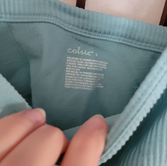 Soft Crop top in SeaGreen - Picture 2 of 3